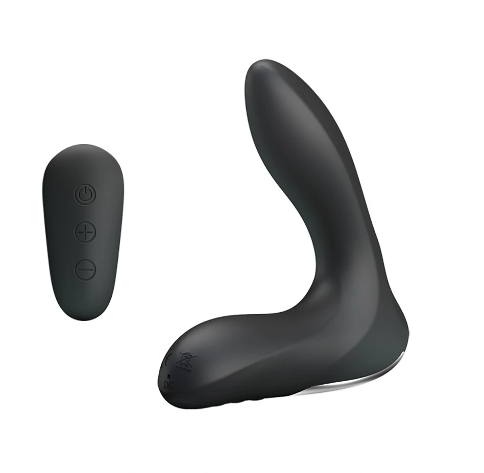 Jucarii Sexuale - Stimulator Prostata Gonflabil, Remote Control, 12 Moduri Vibratii, Silicon, USB, Negru, Erotic24.ro