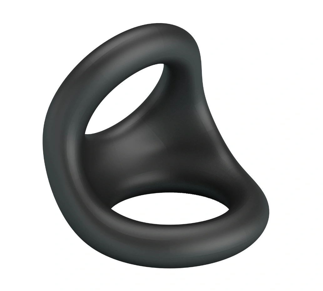 Jucarii Sexuale - Inel Dublu de Penis Nestor, Silicon, Negru, Erotic24.ro