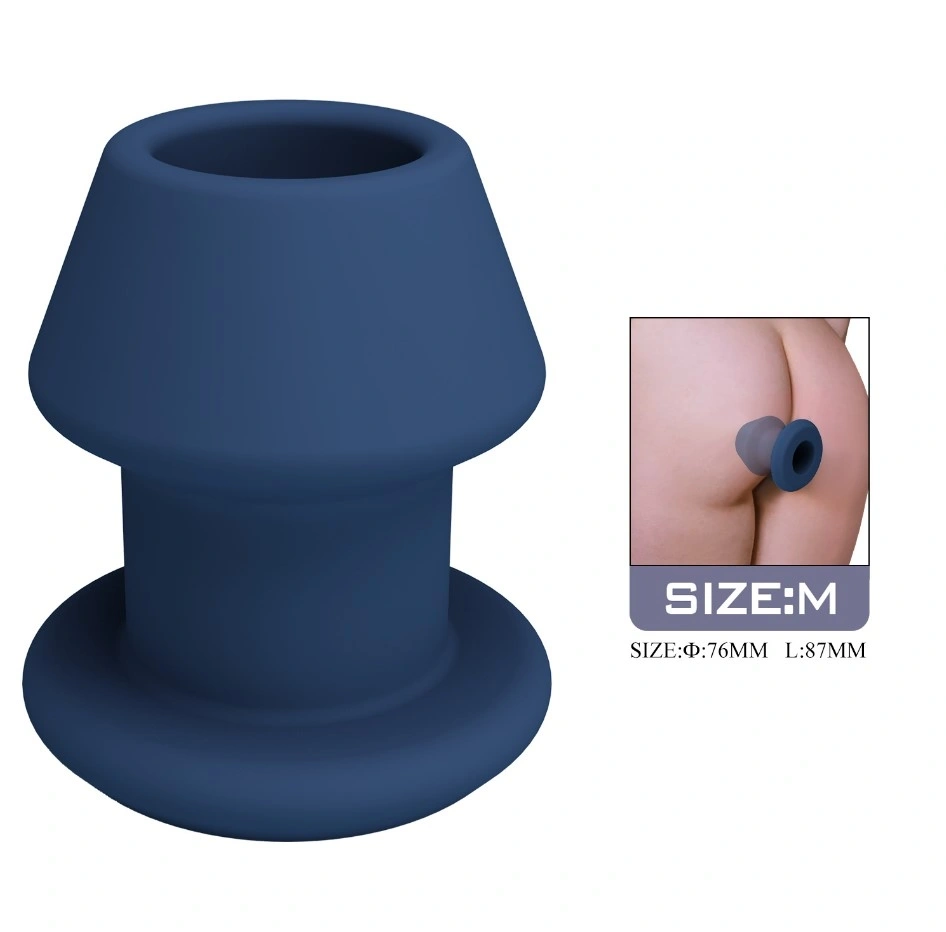 Jucarii Sexuale - Dop Anal Jack, Size M, Dilatator Anal, Silicon, Albastru, 8.7 cm, Erotic24.ro