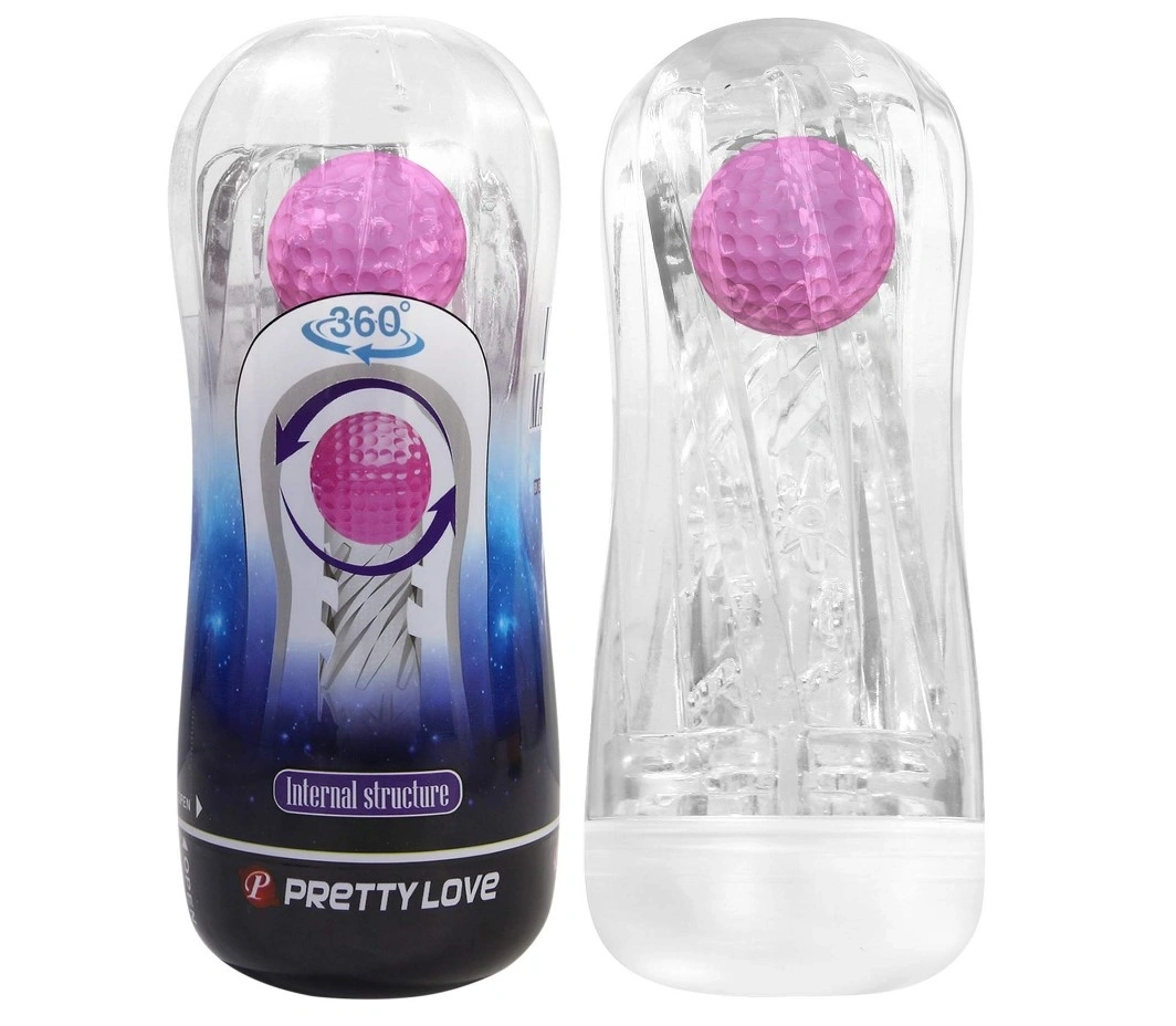 Jucarii Sexuale - Masturbator Aquaris Structure cu Bila de Intensitate, TPE, Roz, 17 cm, Erotic24.ro