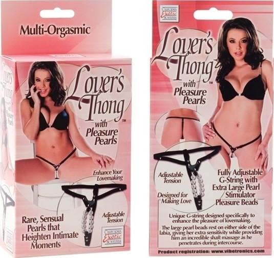 Bikini Lover's Thong cu perle, Nr. 3, Erotic24.ro