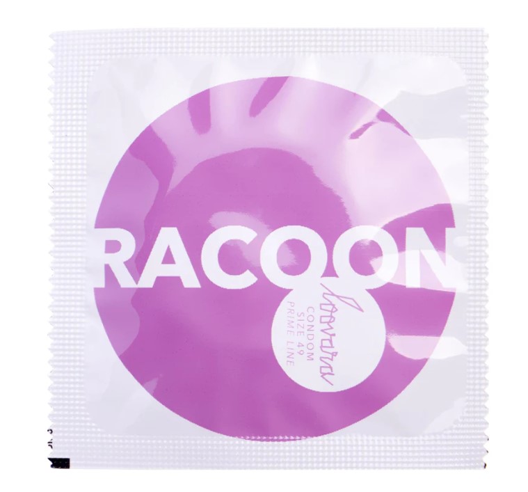 Set 12 Prezervative Latex Racoon 49 mm