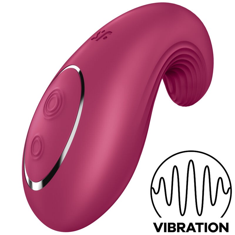 Vibrator Clitoridian Dipping Delight, 12 Moduri Vibratii, Silicon, USB, Visiniu