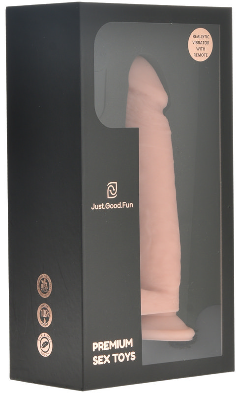 Vibrator Realist Remote Control Silicon Lichid USB 23 cm JGF Premium Sex Toys