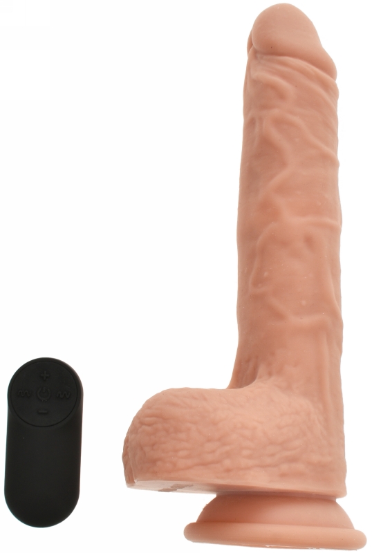 Vibrator Realist Thrusting 24 cm Remote Control Silicon USB JGF Premium Sex Toys