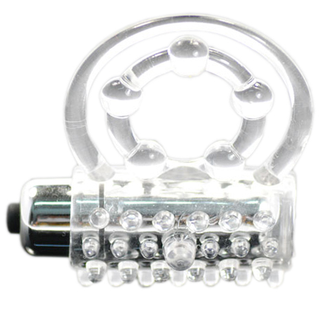 Inel Dublu de Penis cu Glont Vibrator