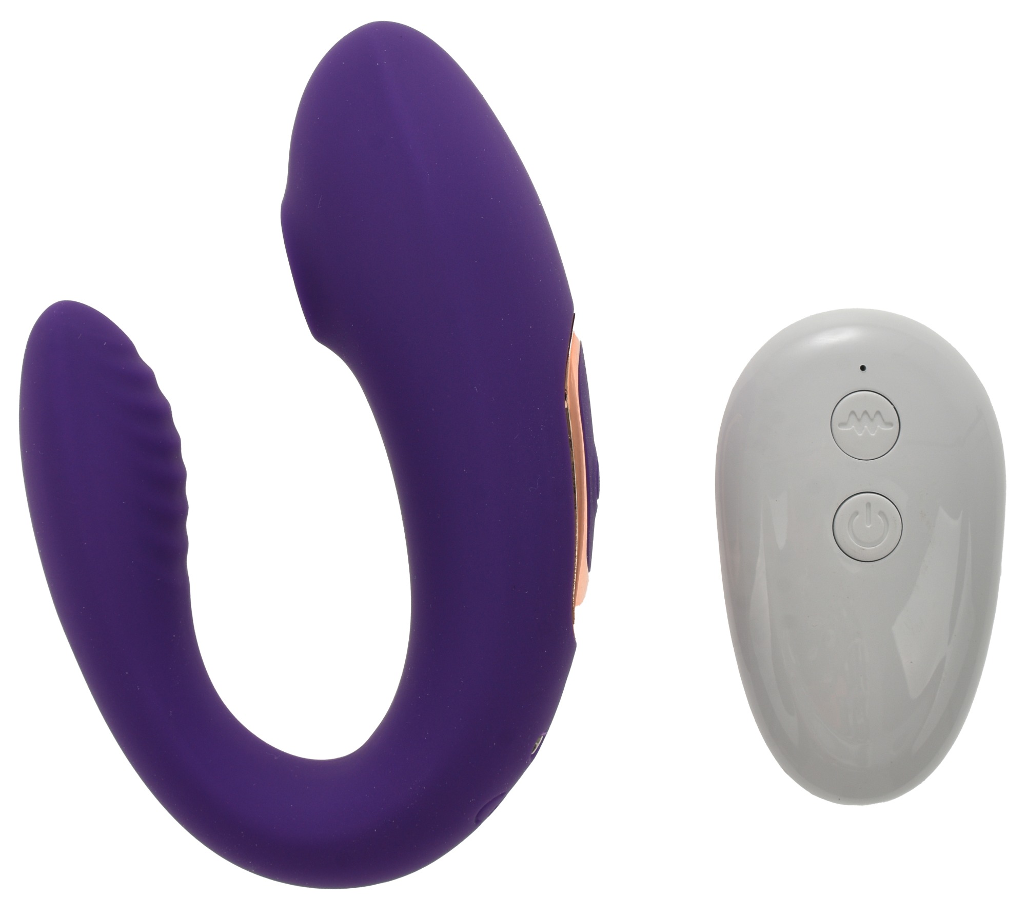Vibrator Cuplu&Dublu Stimulator Cali Remote Control Sucking&Vibrating Silicon Mov Guilty Toys