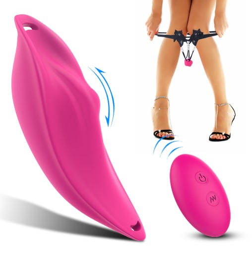 Vibrator Clitoris+Bikini Molly Remote Control Silicon USB Roz 17.7 cm Passion Labs