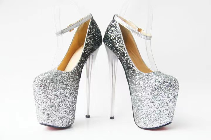 Pantofi Sexy Silvery, Size 39, Argintiu