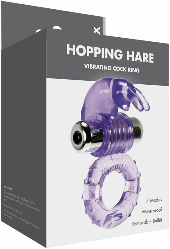 Inel stimulator 7 Moduri Vibratii Hopping Hare mov - 1 | YEO