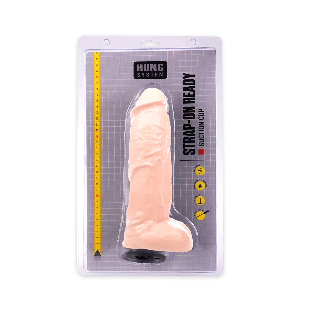 Dildo Realist Hung System Zac Large Natural 27 cm