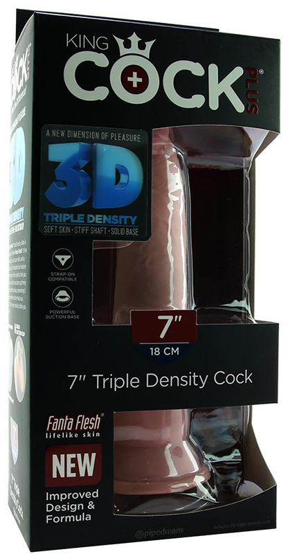 Dildo Tripla Densitate King Cock 21 cm in SexShop KUR Romania