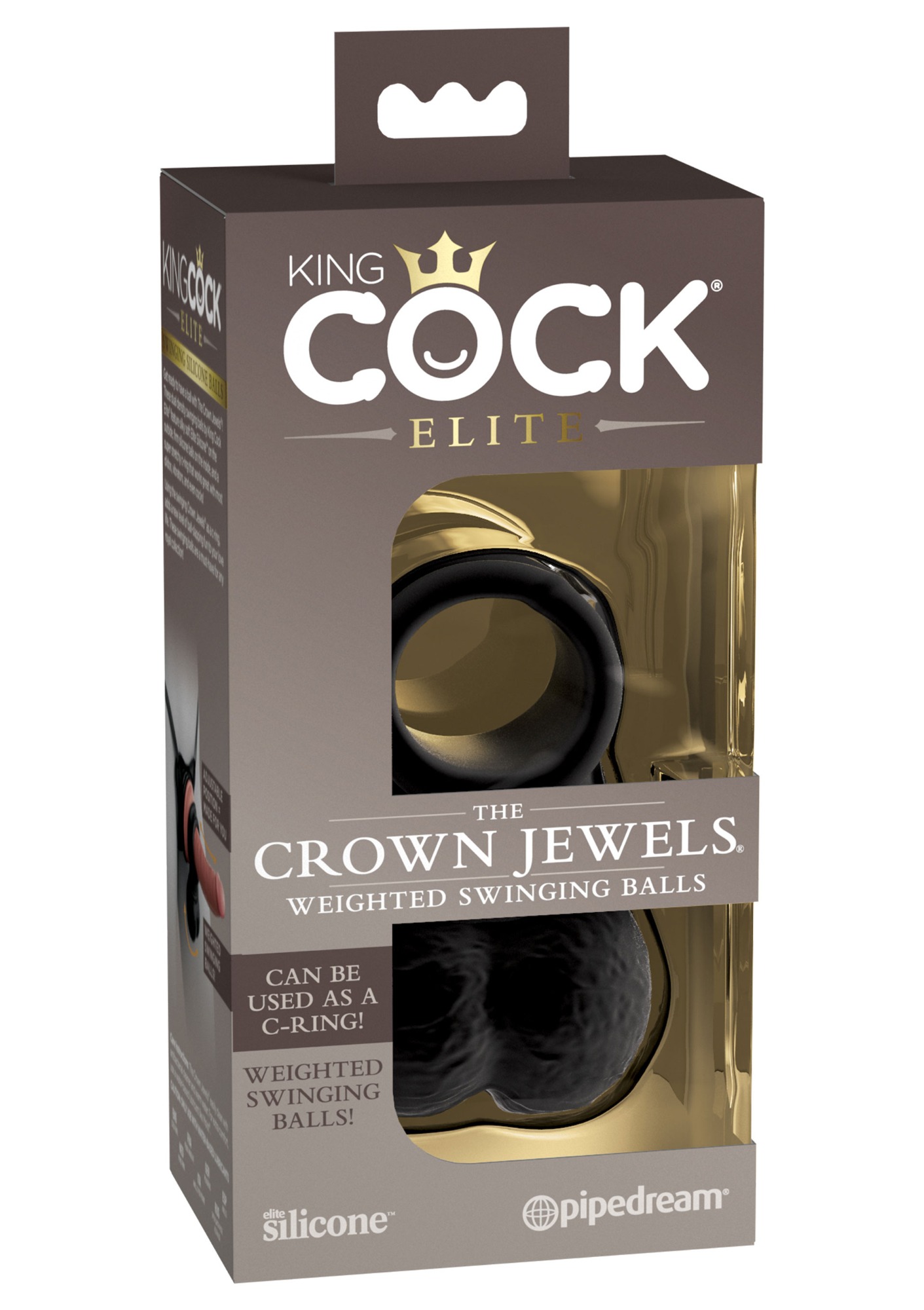 Inel cu Testicule The Crown Jewels Weigh in SexShop KUR Romania