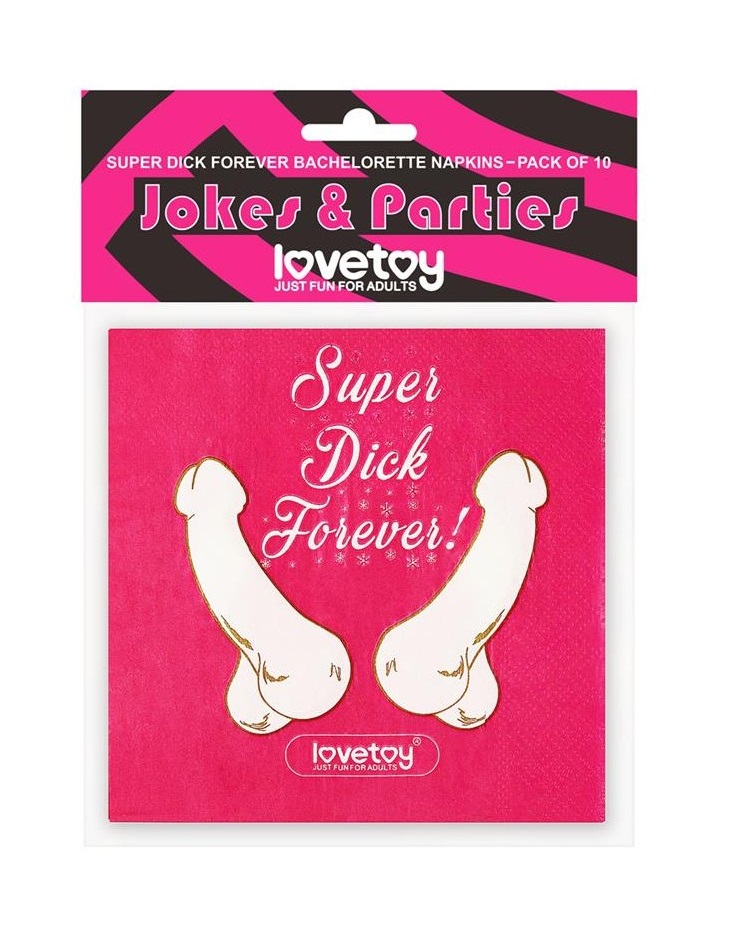 Set 10 Servetele Super Dick Forever