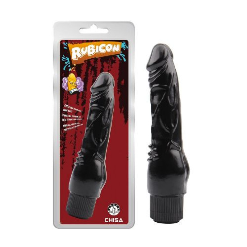 Vibrator Realist Naughty Rubicon Multispeed Negru 20 cm