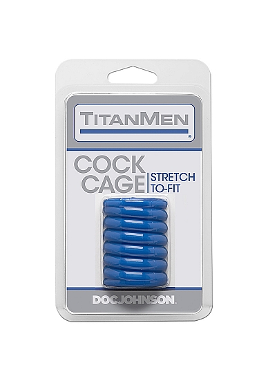 Manson de Penis Cock Cage, Albastru