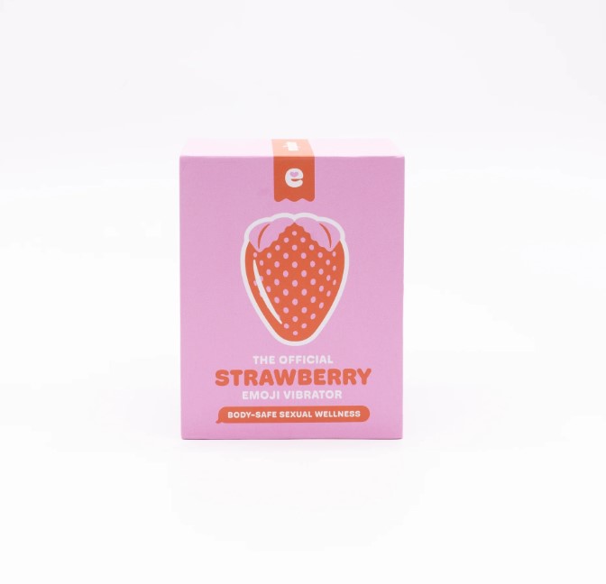 Stimulator Strawberry Emojibator, 16 Moduri Stimulatore, Silicon, USB, Rosu/Verde