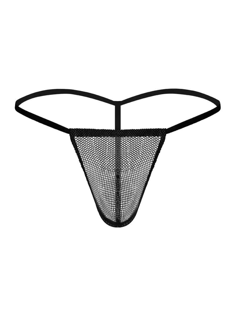 Bikini Posing Strap Stretch Net Negru OS in SexShop KUR Romania