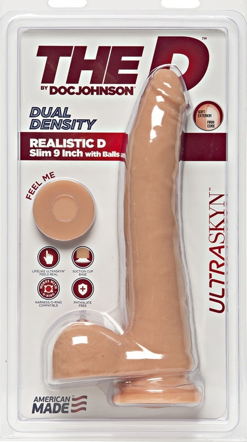 Dildo Realistic Dual Density Slim 23 cm in SexShop KUR Romania