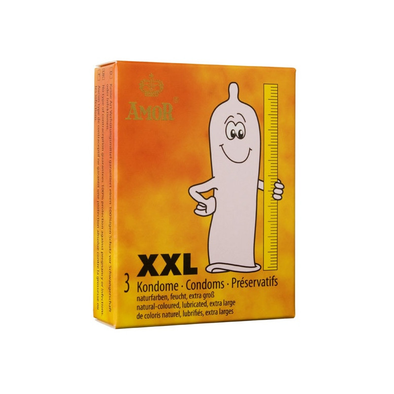 3 Prezervative Latex XXL Amor in SexShop KUR Romania