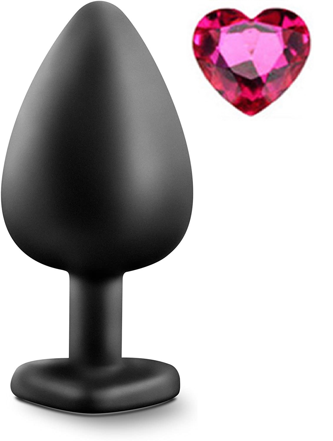 Dop Anal Glammy Large Silicon Negru/Roz Guilty Toys