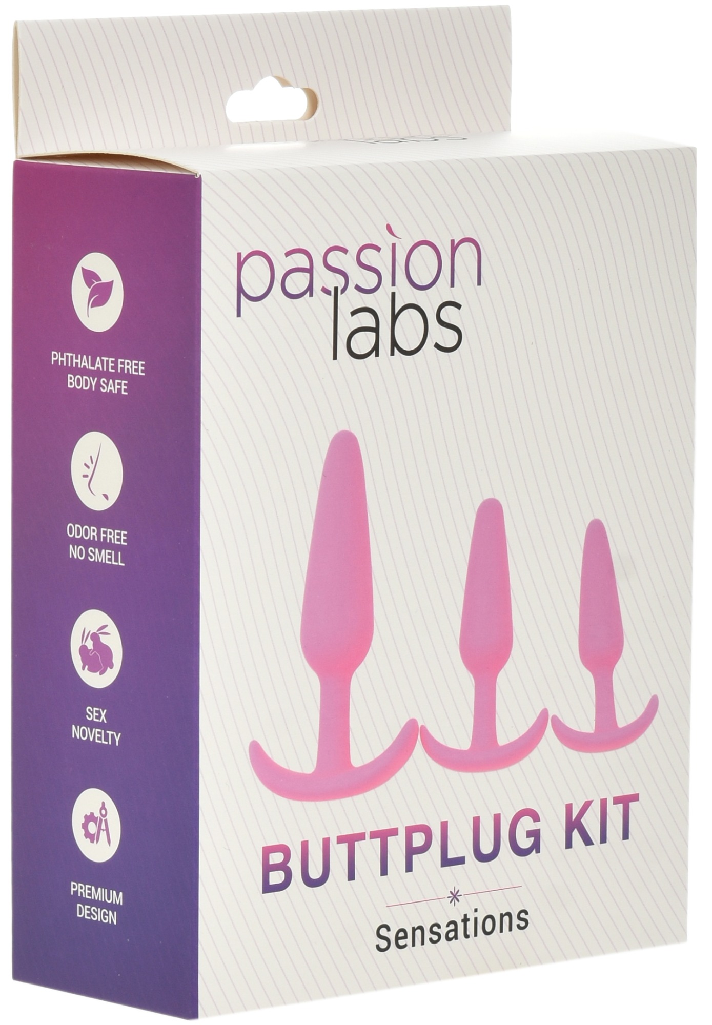 Set 3 Dopuri Anale Buttplug Kit Roz Passion Labs