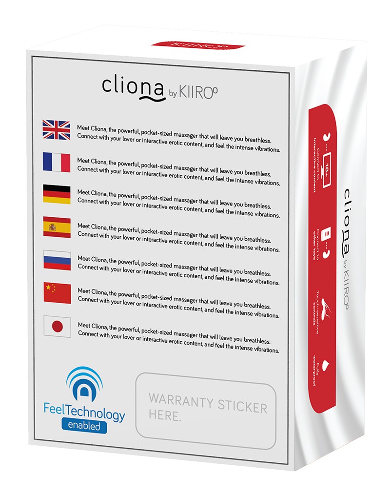 Vibrator KIIROO Cliona Bluetooth Control Touch-Sensitive Vibrations Silicon USB Negru 11.5 cm