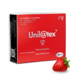 144 Prezervative Latex Aroma Capsuni Unilatex
