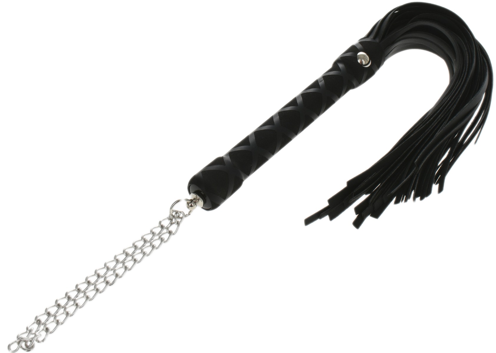 Bici Piele Ecologica cu Lant Negru 40 cm
