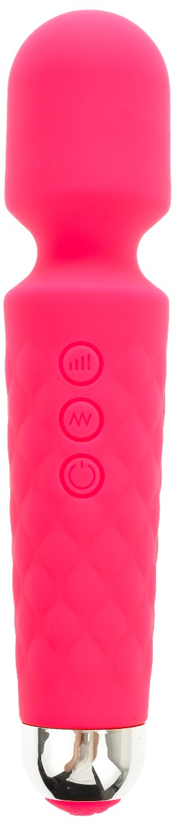 Vibrator Masaj Layla Silicon 20 Moduri Vibratii+8 Intensitati de Viteza Vibratii USB Roz Inchis Mokko Toys