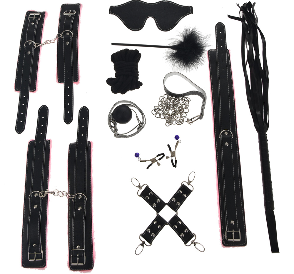 Set BDSM Harass Me Negru-Roz JGF Toys