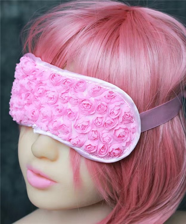Masca de Ochi cu Trandafiri Roz