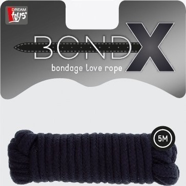 Franghie bondage incepatori BondX 5m neagra