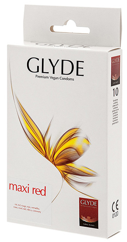 Set 10 Prezervative Glyde Maxi Red Vegan