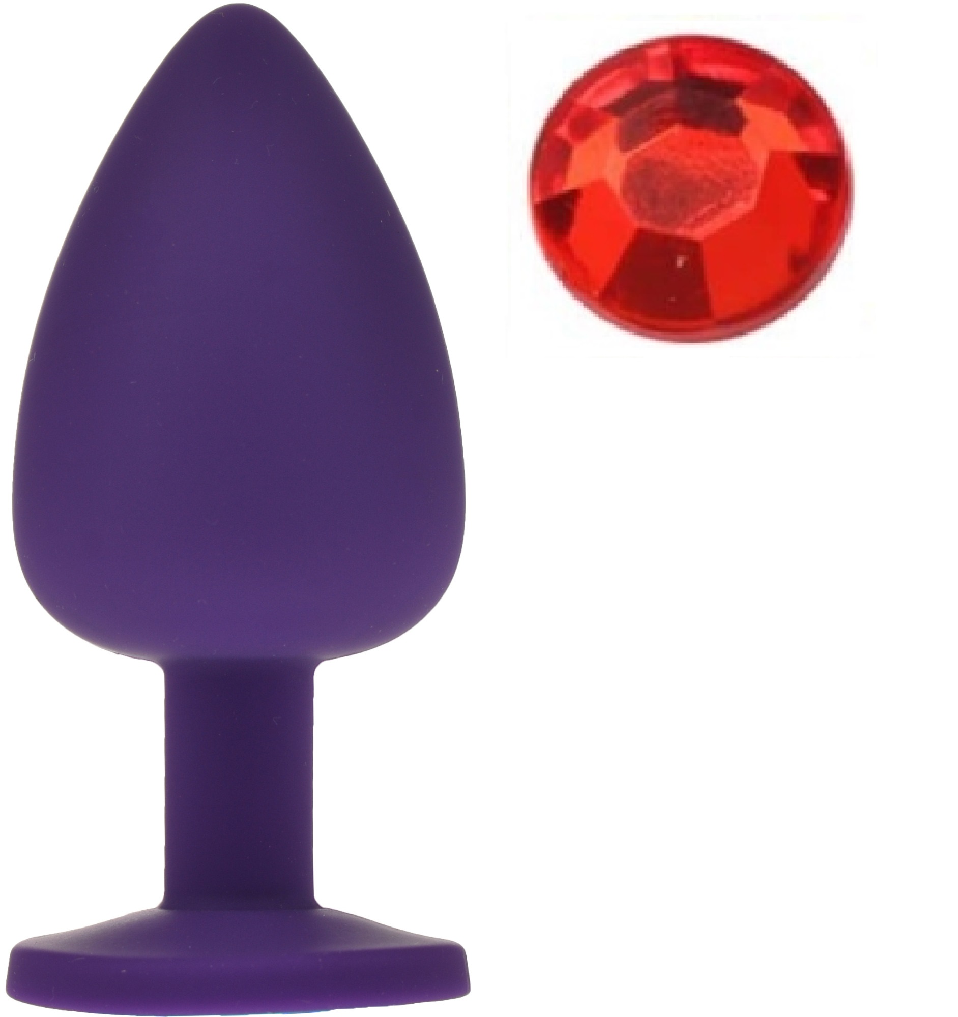 Dop Anal Silicone Buttplug Large Mov/Ros in SexShop KUR Romania