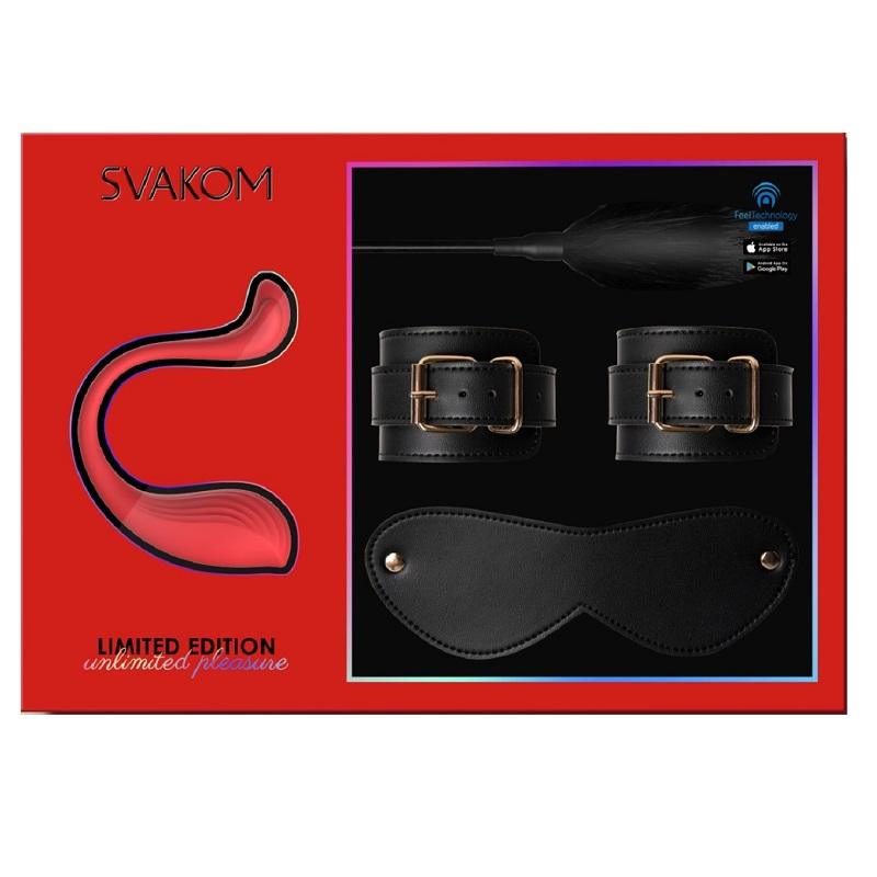 Set Cadou Limited Edition Vibrator+Kit BDSM Svakom
