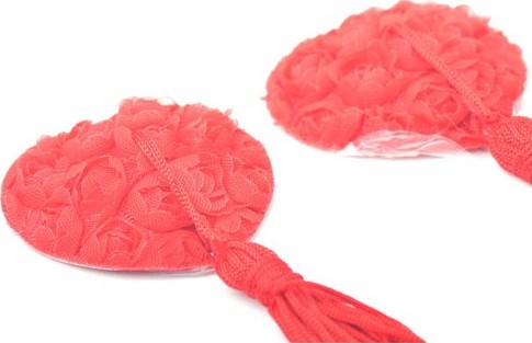 Nipple Covers Red Lace Rose Mokko Toys in SexShop KUR Romania