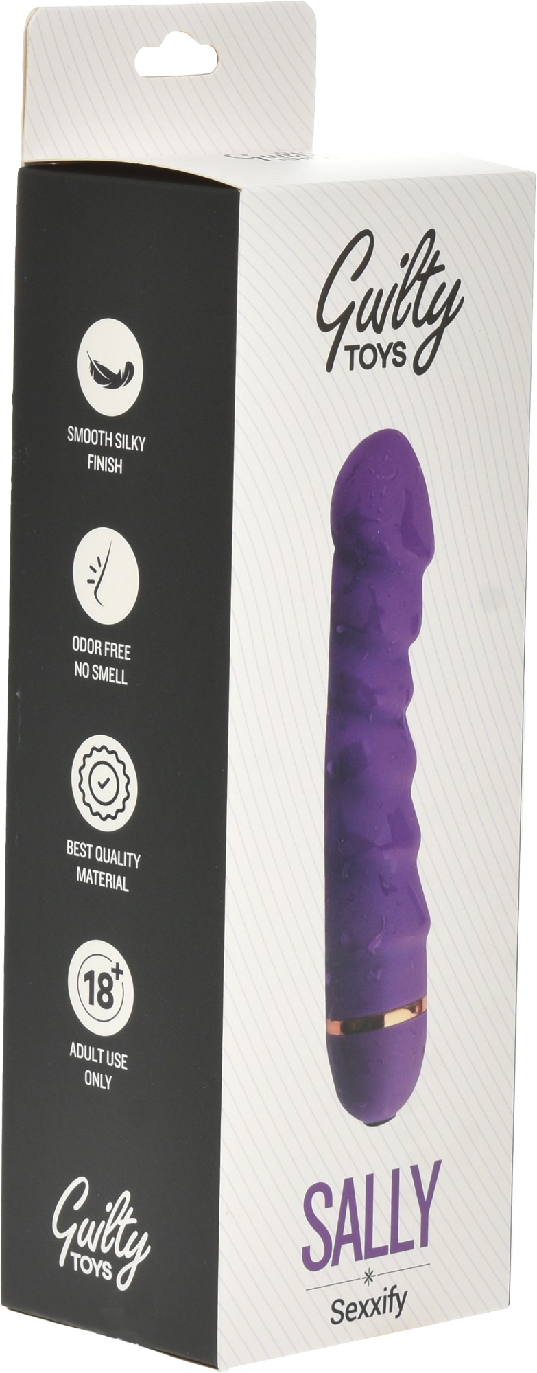 Vibrator Sally Negru 16 cm Guilty Toys in SexShop KUR Romania
