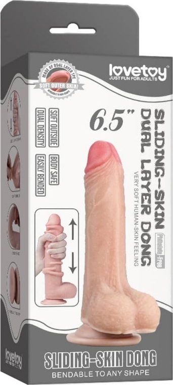 Dildo Sliding-Skin Natural 17.5 cm in SexShop KUR Romania