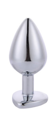 Dop Anal Hearty Buttplug Small Argintiu/Clear Passion Labs