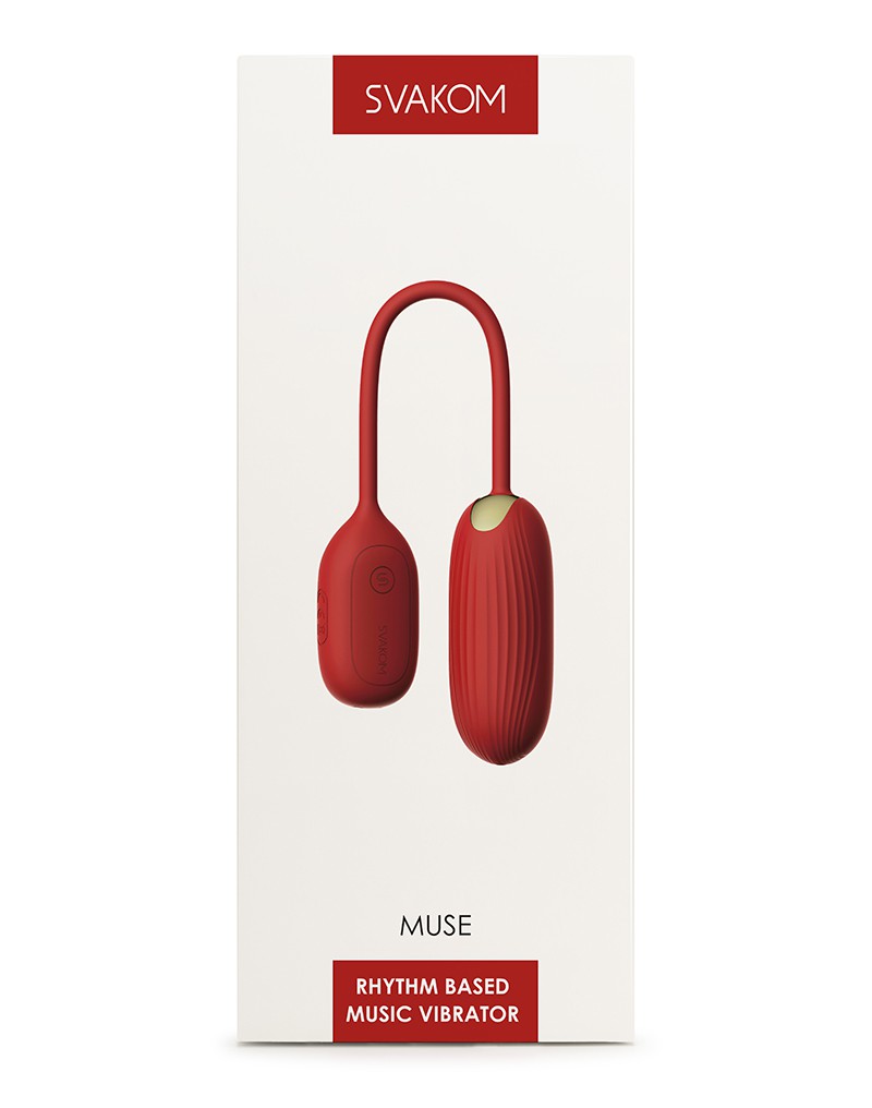 Ou Vibrator Muse Red - Music Control Blu in SexShop KUR Romania