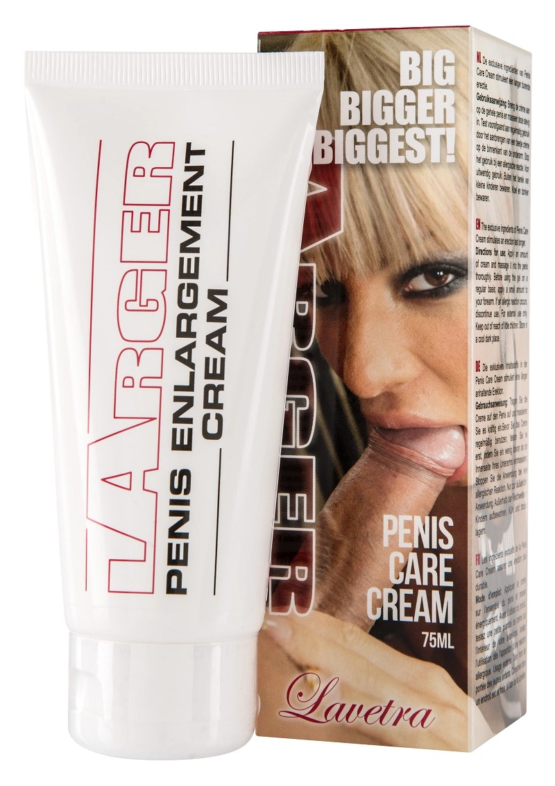 Produse de marire penis: geluri, creme & alte suplimente - Crema Lavetra Larger pentru marirea penisului 75ml, Erotic24.ro
