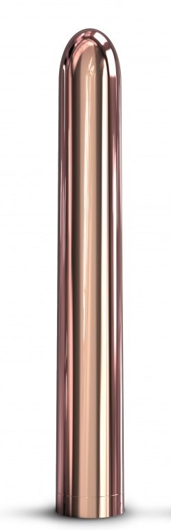 Vibratoare Clasice - Vibrator Pink Lady 2.0, 10 Moduri Vibratii, ABS, USB, Rose Gold, 19 cm, Erotic24.ro