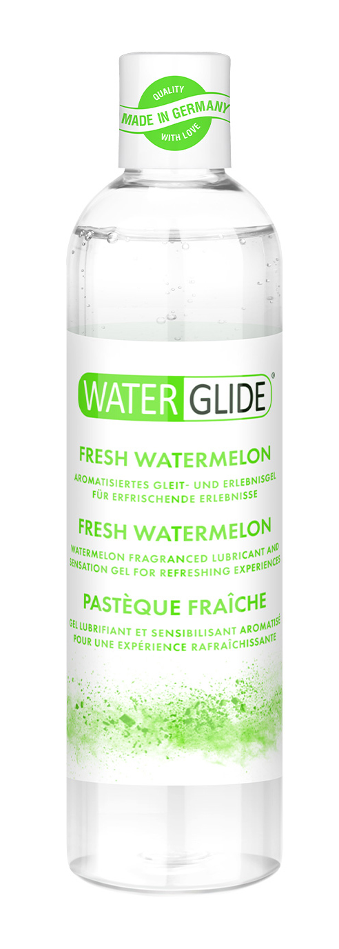 Lubrifianti cu Arome - Lubrifiant Waterglide Fresh Watermelon, 300 ml, Erotic24.ro
