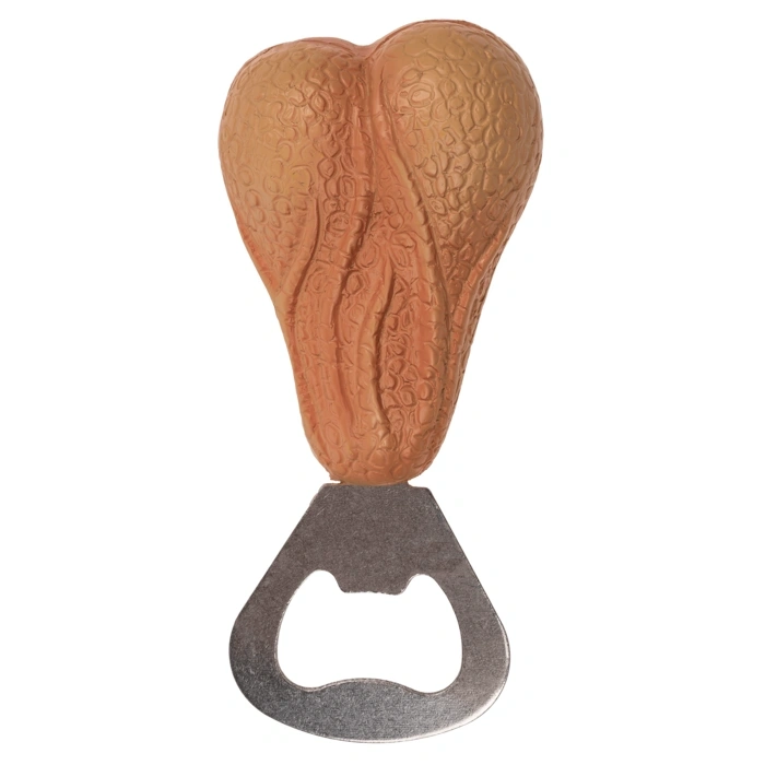 Jucarii Sexuale Cuplu - Deschizator Metalic de Sticle, Forma Testicule, 9 cm, Erotic24.ro