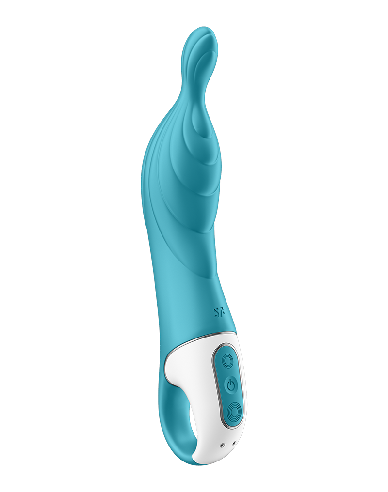 Vibratoare Clasice - Stimulator A-Mazing 2 Punctul A 12 Moduri Vibratii Silicon USB Turcoaz 21.7 cm, Erotic24.ro