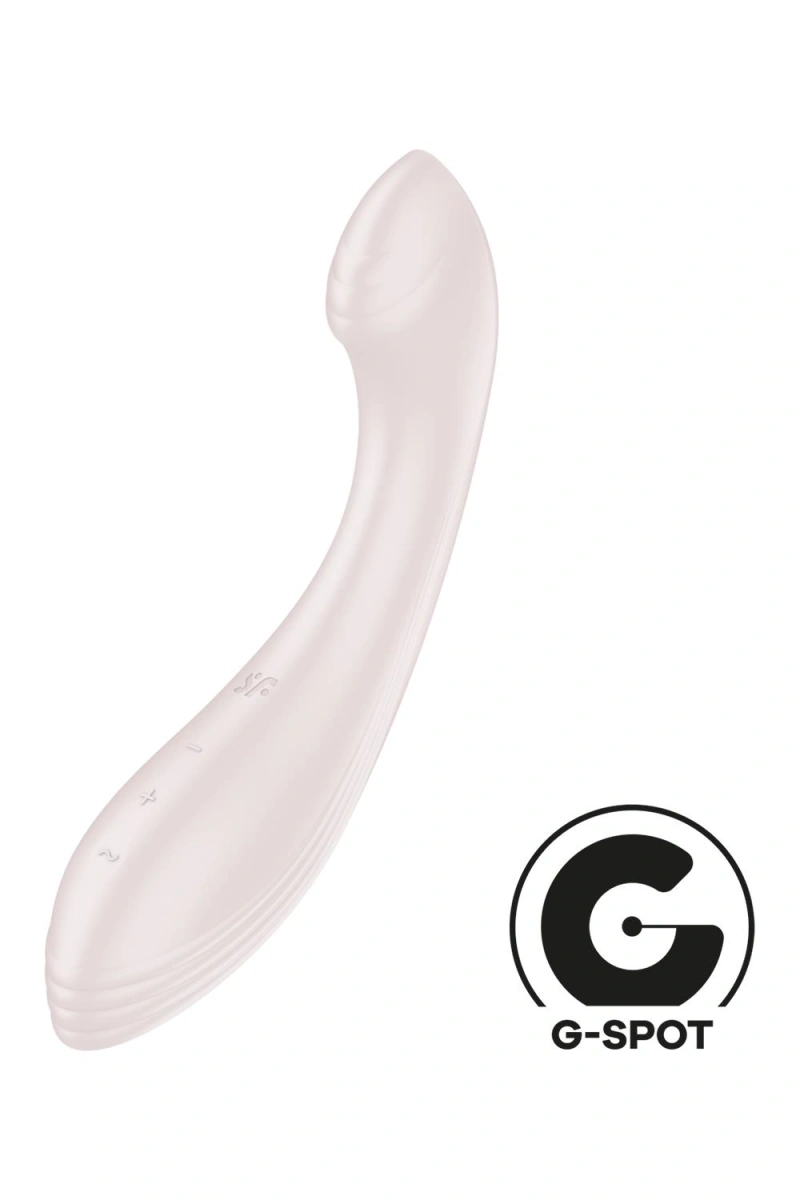 Vibratoare Punctul G - Vibrator G-Force, Punctul G, 50 Programe Vibratii, Silicon, USB, Bej, 21 cm, Erotic24.ro