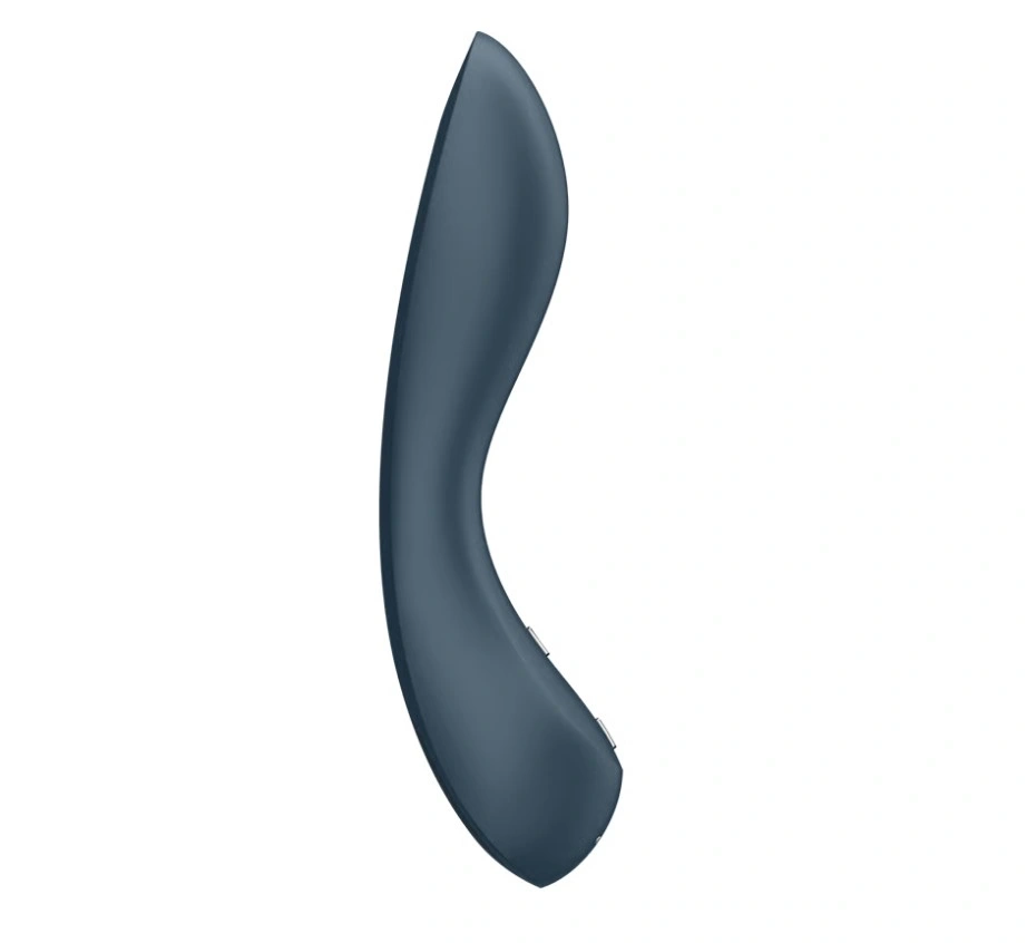Vibratoare Punctul G - Vibrator G-Spot Wave 4, 12 Moduri Miscari Ondulatorii, Silicon, USB Magnetic, Albastru, 21 cm, Erotic24.ro