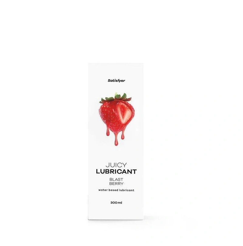 Lubrifianti Sexuali, Lubrifiant pe Baza de Apa Juicy Lubricant-Blast Berry, Aroma Capsuni, 300 ml, Erotic24.ro