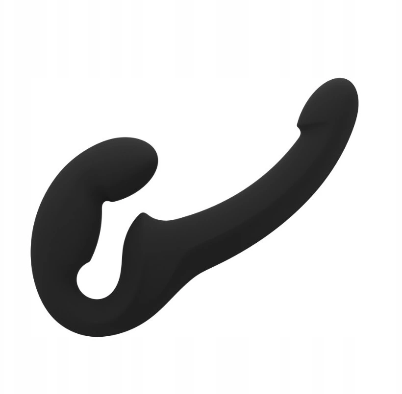 Dildo Dublu - Dildo Dublu Share Lite pentru Cuplu, Silicon, Negru, Erotic24.ro